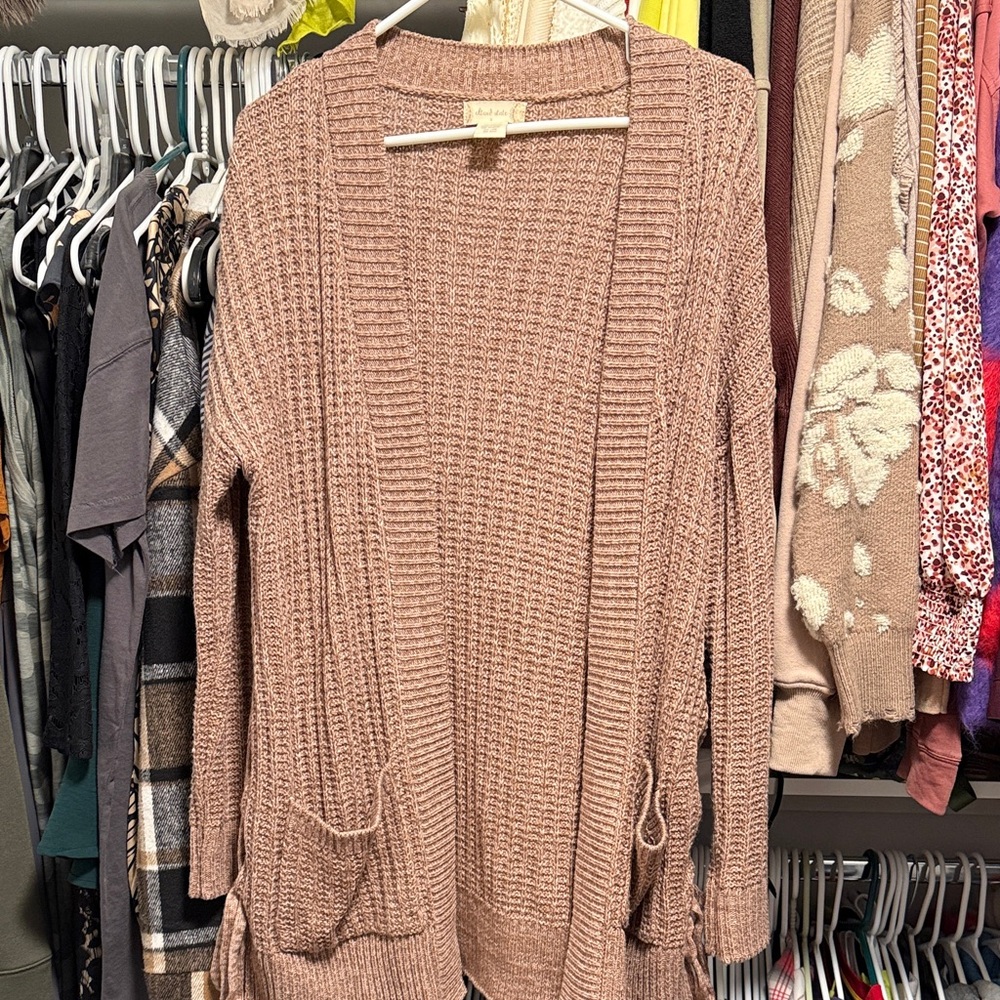 Altar’d State Mauve Knit Cardigan